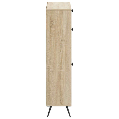 Shoe Cabinet BREDA 78 x 24 x 103 cm Engineered Wood Sonoma Oak