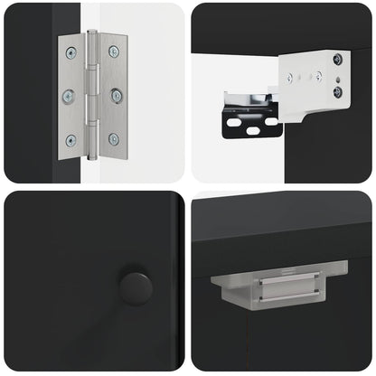 Dartboard Cabinet BREDA Black 52.5 x 10.5 x 53.5 cm