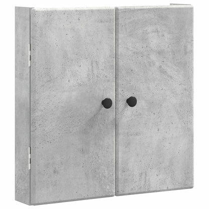 Dartboard Cabinet BREDA Concrete Grey 52.5 x 10.5 x 53.5 cm