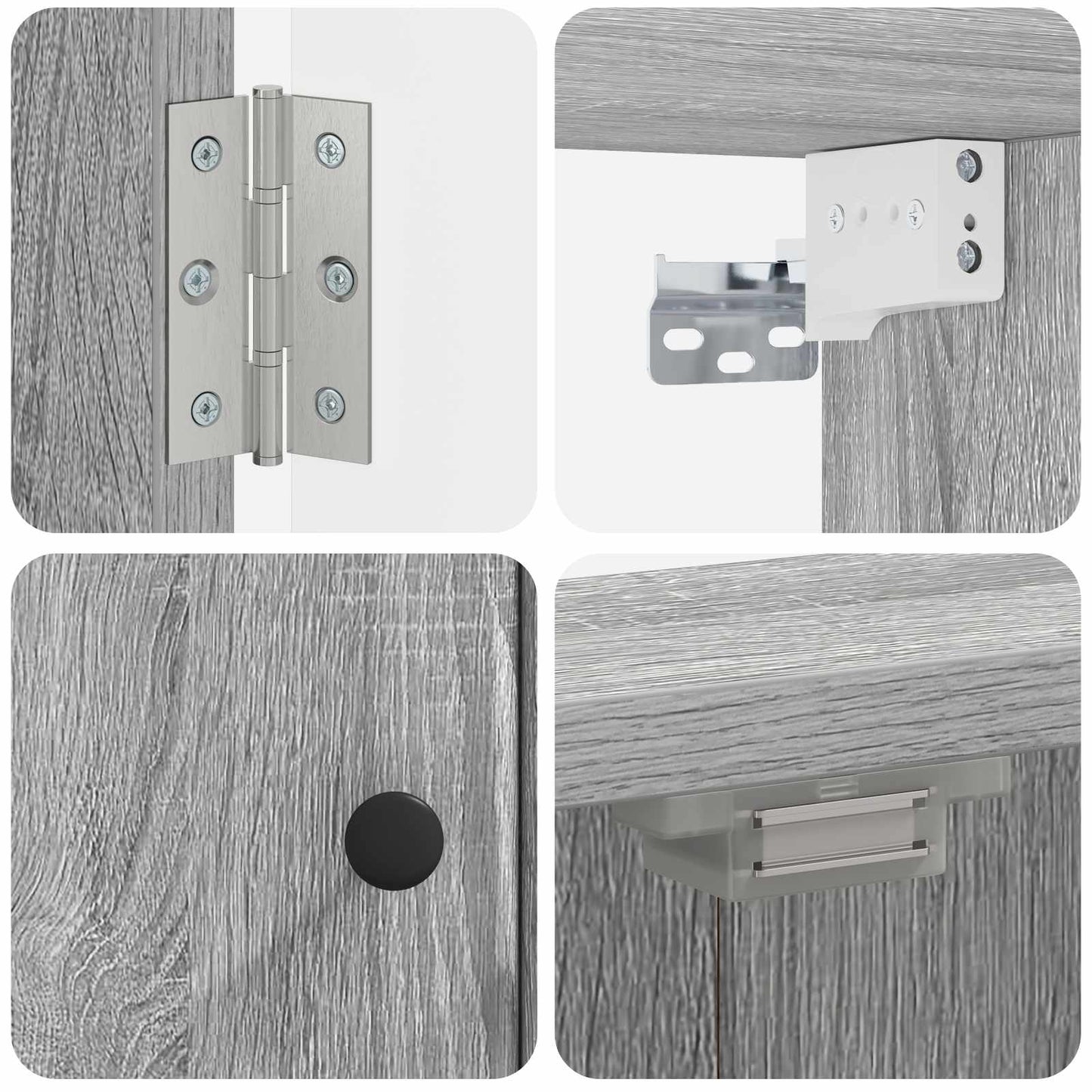 Dartboard Cabinet BREDA Grey Sonoma 52.5 x 10.5 x 53.5 cm