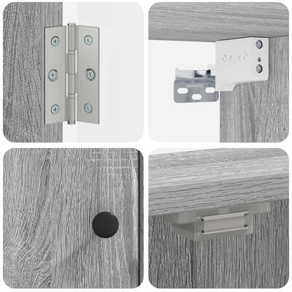 Dartboard Cabinet BREDA Grey Sonoma 52.5 x 10.5 x 53.5 cm