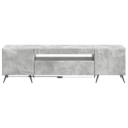 LED TV Cabinet Concrete Grey Engineered Wood