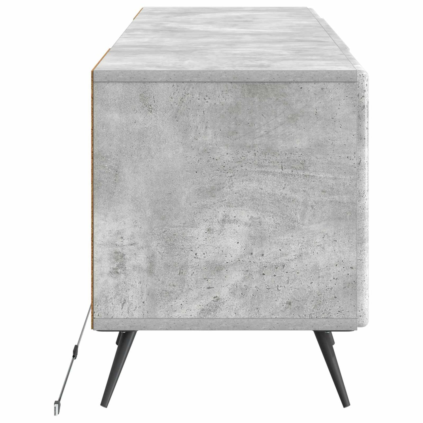 LED TV Cabinet Concrete Grey Engineered Wood