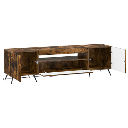LED TV Cabinet Smoked Oak Engineered Wood