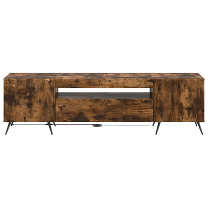 LED TV Cabinet Smoked Oak Engineered Wood