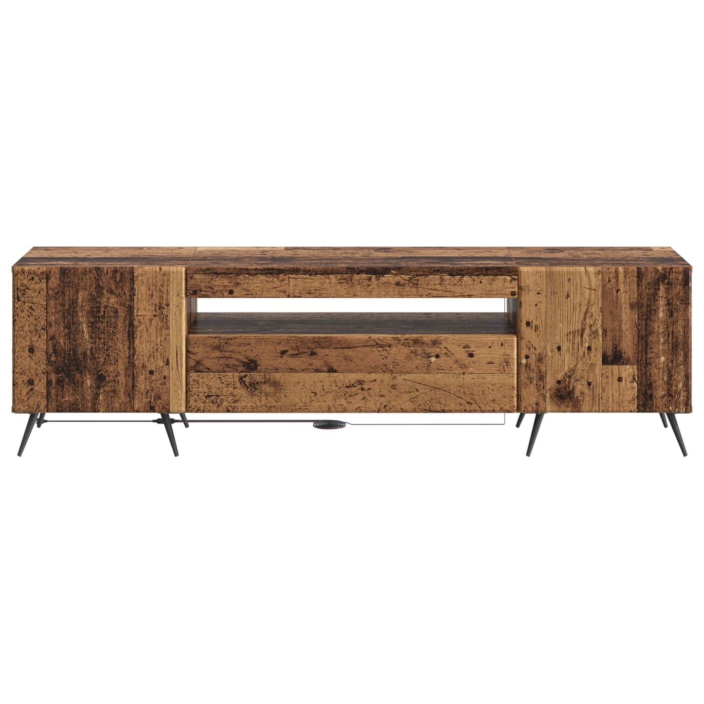 LED TV Cabinet Old Wood Engineered Wood