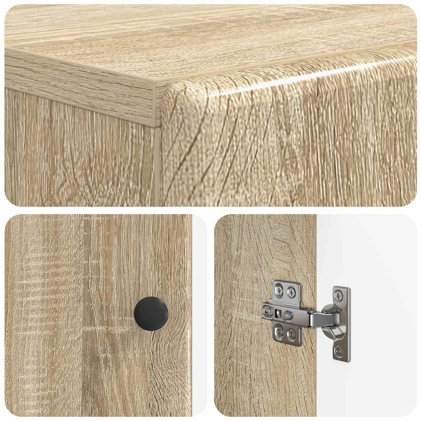 Toilet Cabinet BREDA Sonoma Oak 66 x 25.5 x 190 cm
