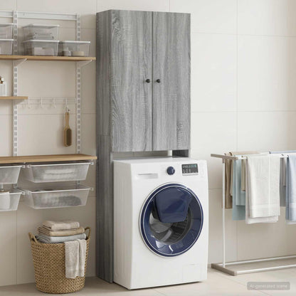 Toilet Cabinet BREDA Grey Sonoma 66 x 25.5 x 190 cm
