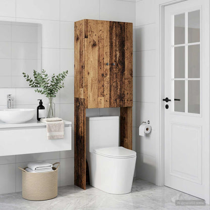 Toilet Cabinet BREDA Old Wood 66 x 25.5 x 190 cm