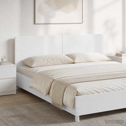 Wall-Mounted Headboard BREDA White Engineered Wood