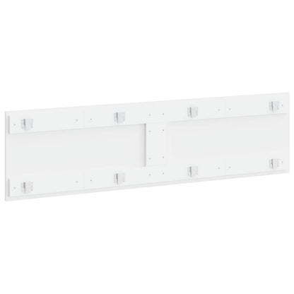 Wall-Mounted Headboard BREDA White Engineered Wood