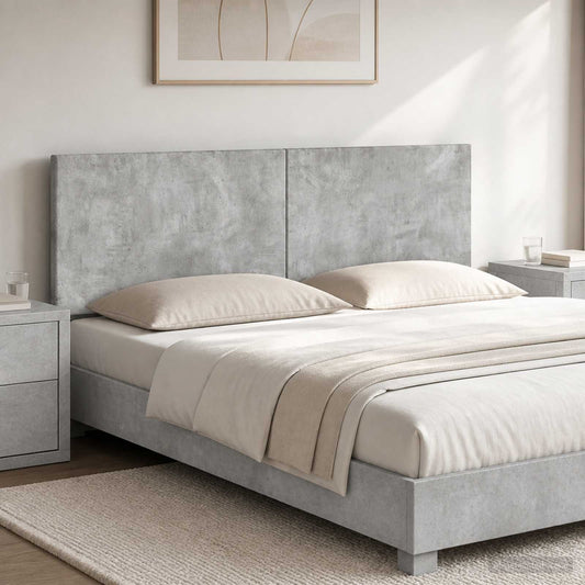 Wall-Mounted Headboard BREDA Concrete Grey Engineered Wood