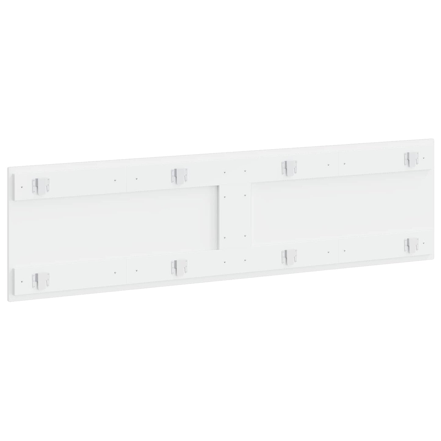 Wall-Mounted Headboard BREDA High Gloss White Engineered Wood