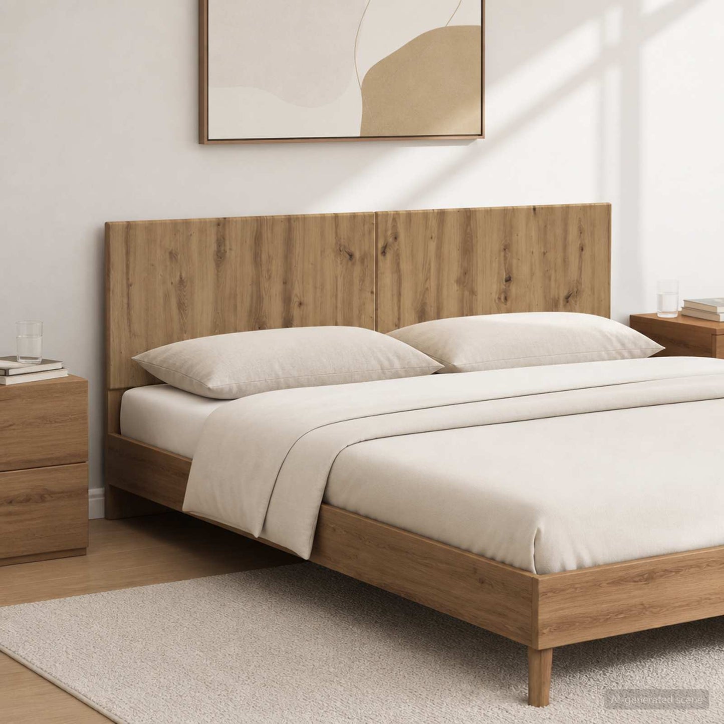 Wall-Mounted Headboard BREDA Artisan Oak Engineered Wood