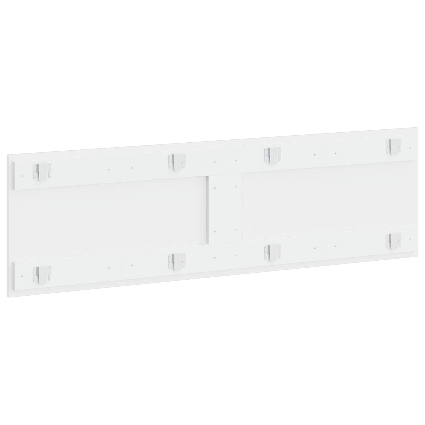 Wall-Mounted Headboard BREDA High Gloss White Engineered Wood