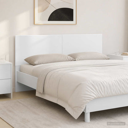 Wall-Mounted Headboard BREDA White Engineered Wood