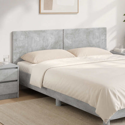 Wall-Mounted Headboard BREDA Concrete Grey Engineered Wood