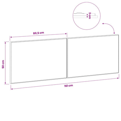 Wall-Mounted Headboard BREDA Artisan Oak Engineered Wood
