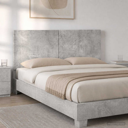 Wall-Mounted Headboard BREDA Concrete Grey Engineered Wood