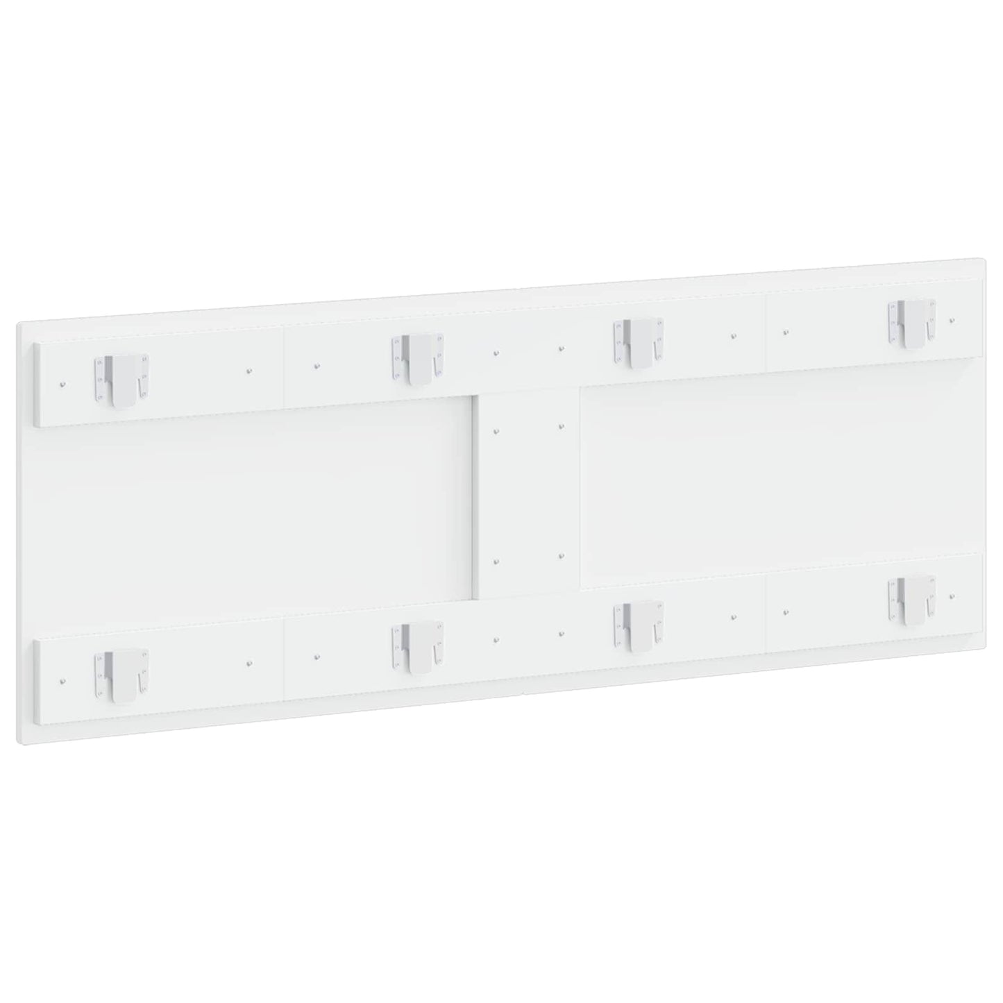 Wall-Mounted Headboard BREDA High Gloss White Engineered Wood