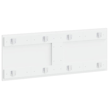 Wall-Mounted Headboard BREDA High Gloss White Engineered Wood