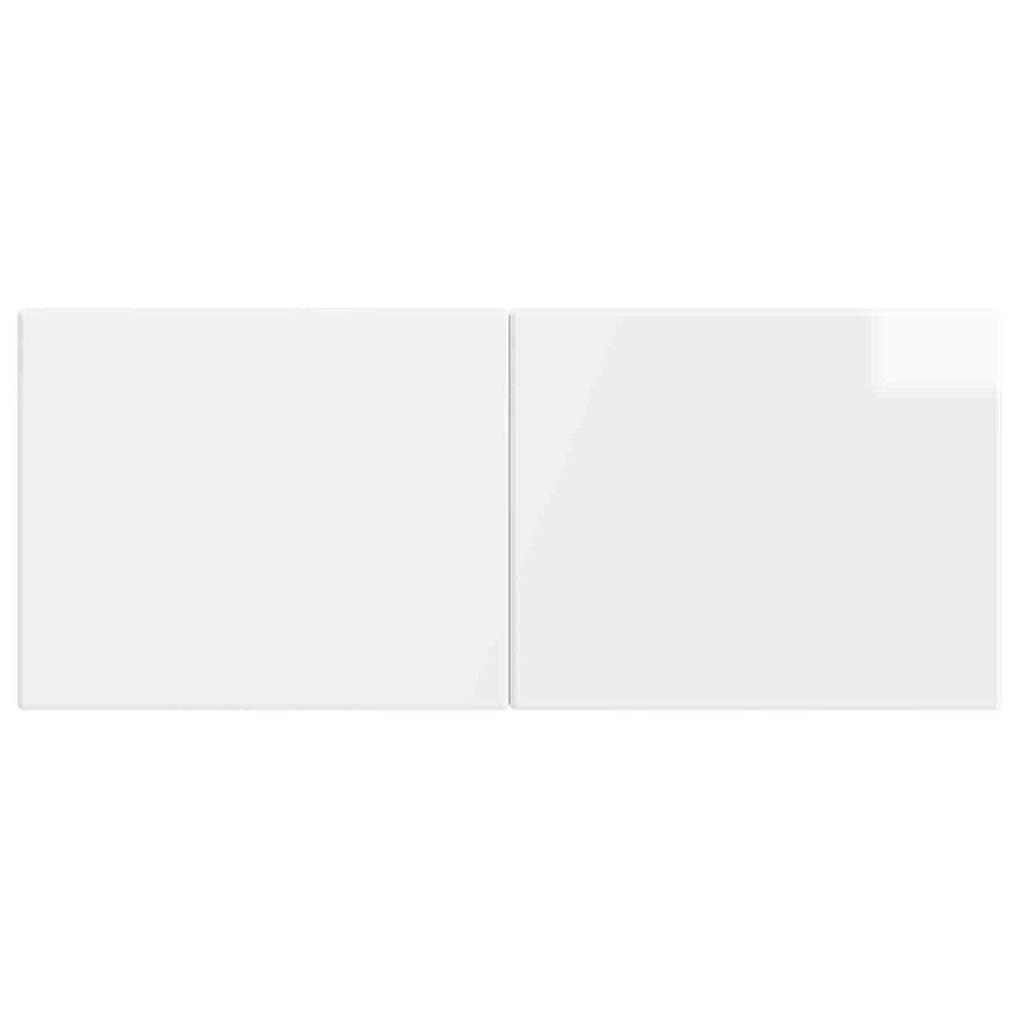 Wall-Mounted Headboard BREDA High Gloss White Engineered Wood