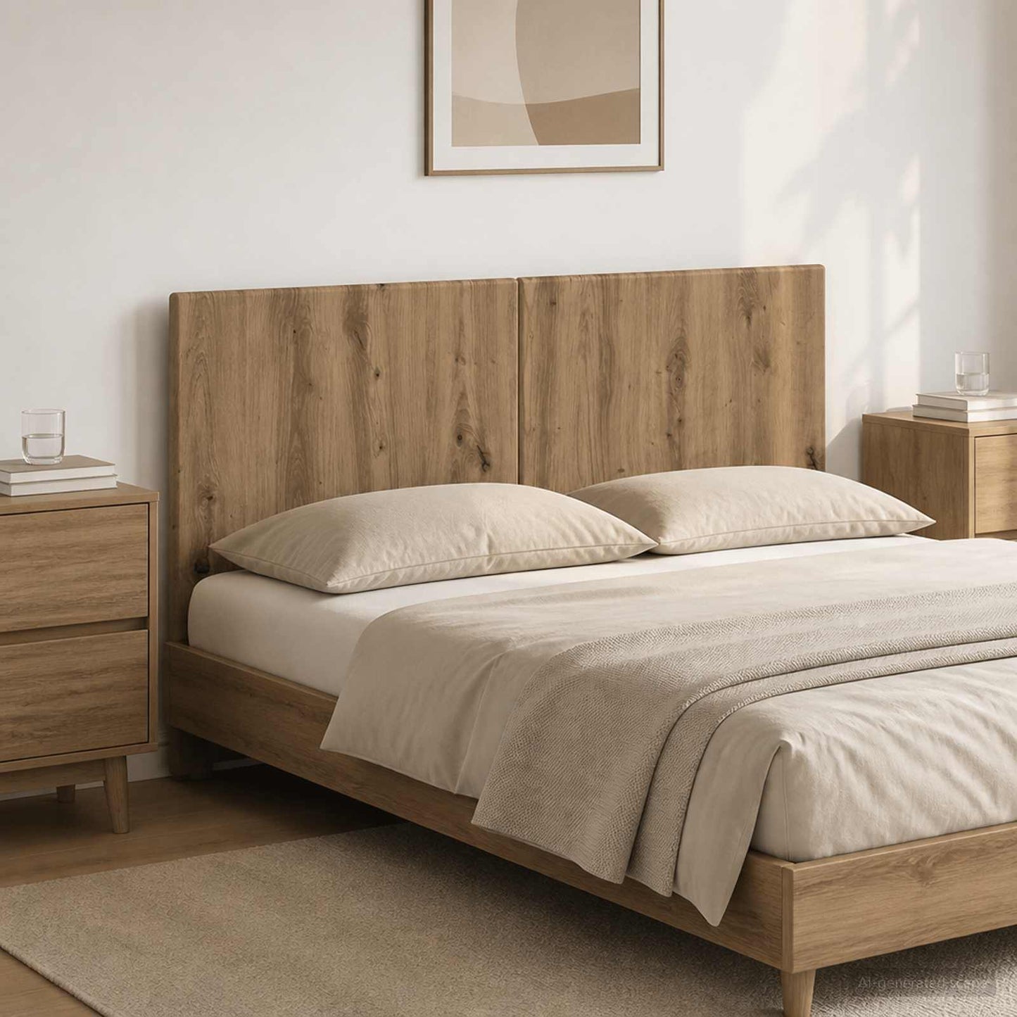 Wall-Mounted Headboard BREDA Artisan Oak Engineered Wood
