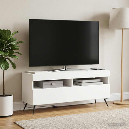 LED TV Cabinet White Engineered Wood