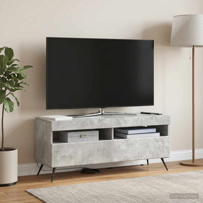LED TV Cabinet Concrete Grey Engineered Wood