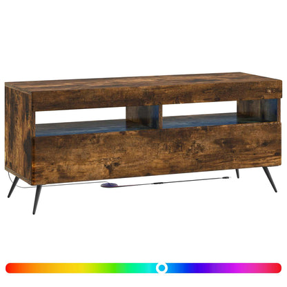 LED TV Cabinet Smoked Oak Engineered Wood