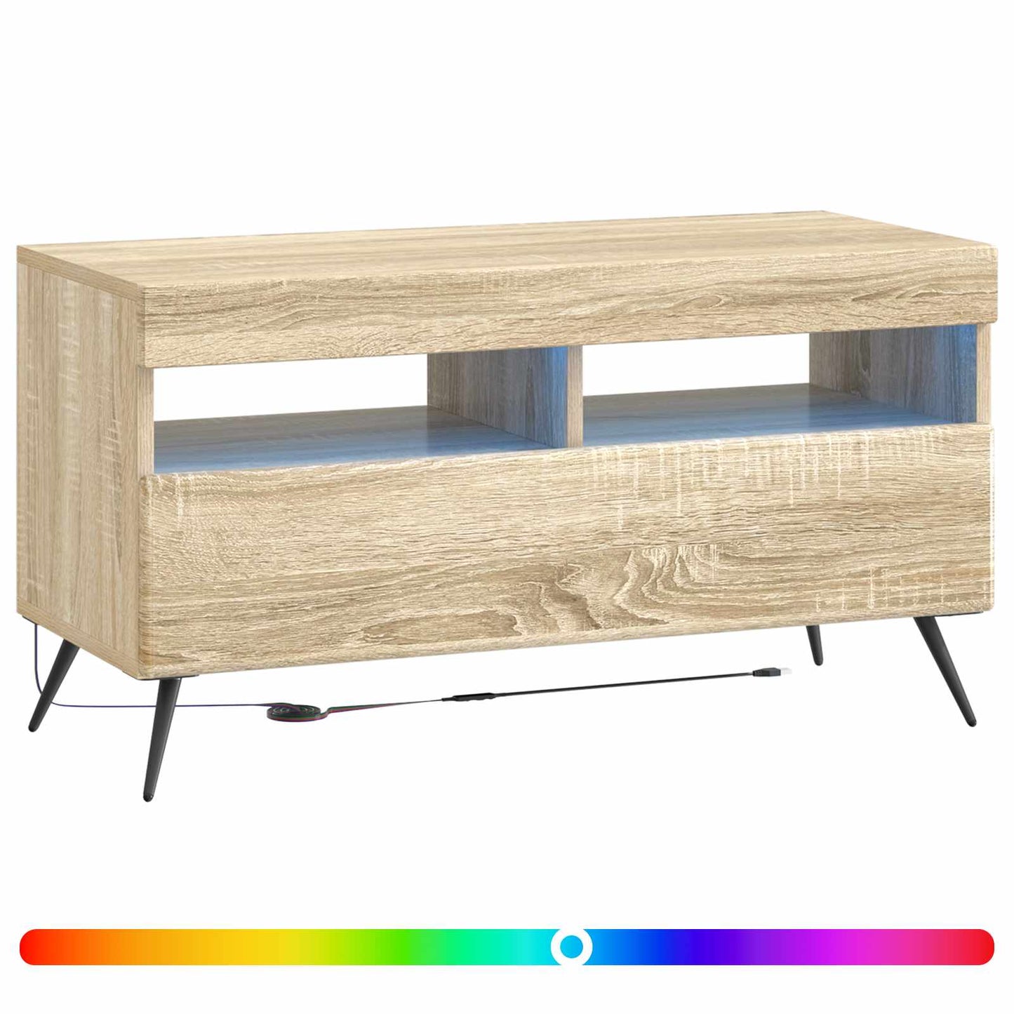 LED TV Cabinet Sonoma Oak Engineered Wood