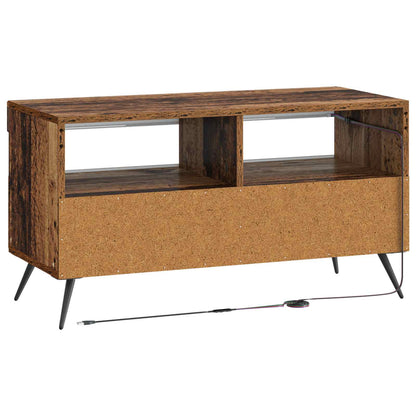 LED TV Cabinet Old Wood Engineered Wood