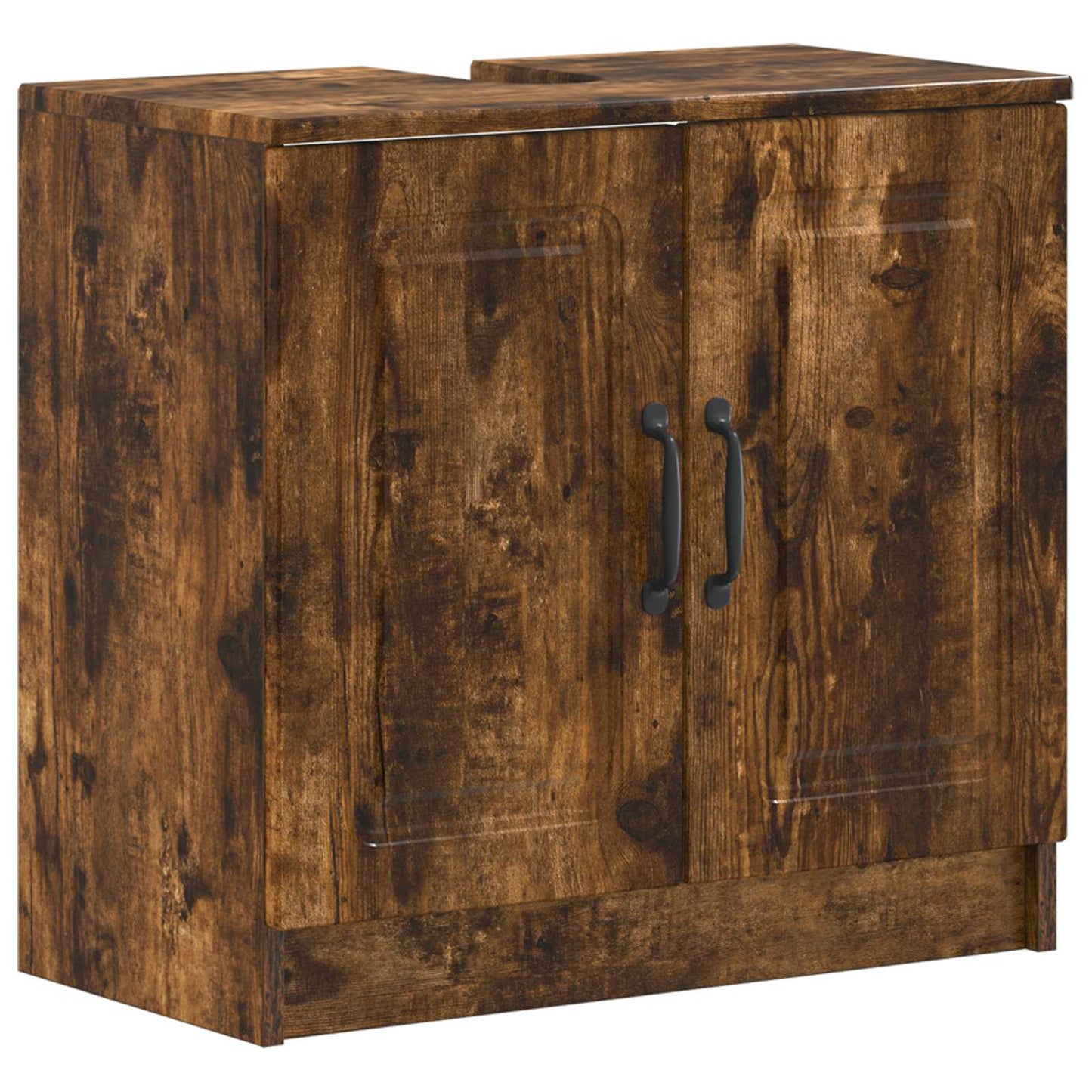 Bathroom Sink Cabinet UTRECHT Smoked Oak 59.5 x 31.5x 59 cm