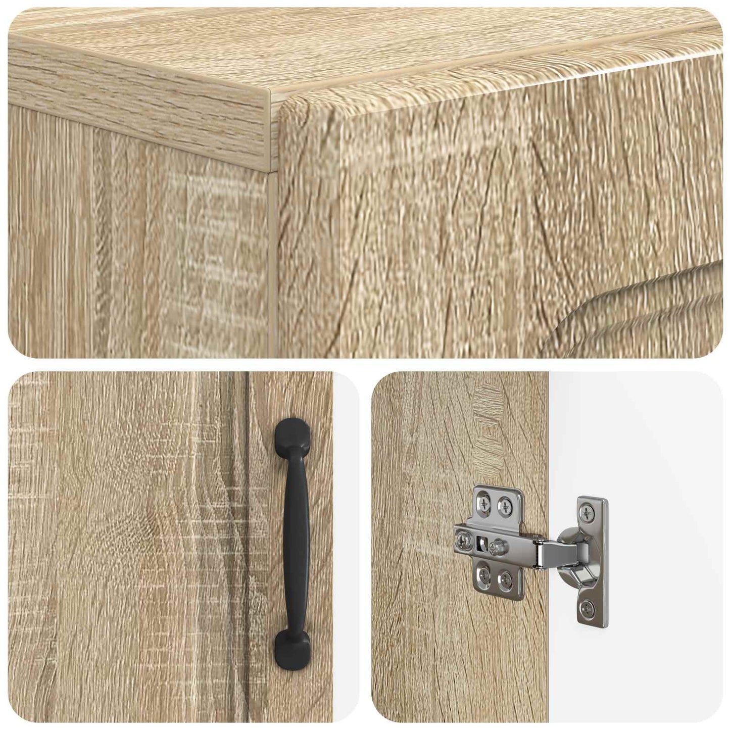 Bathroom Wall Cabinet UTRECHT Sonoma Oak 30 x 31 x 59 cm
