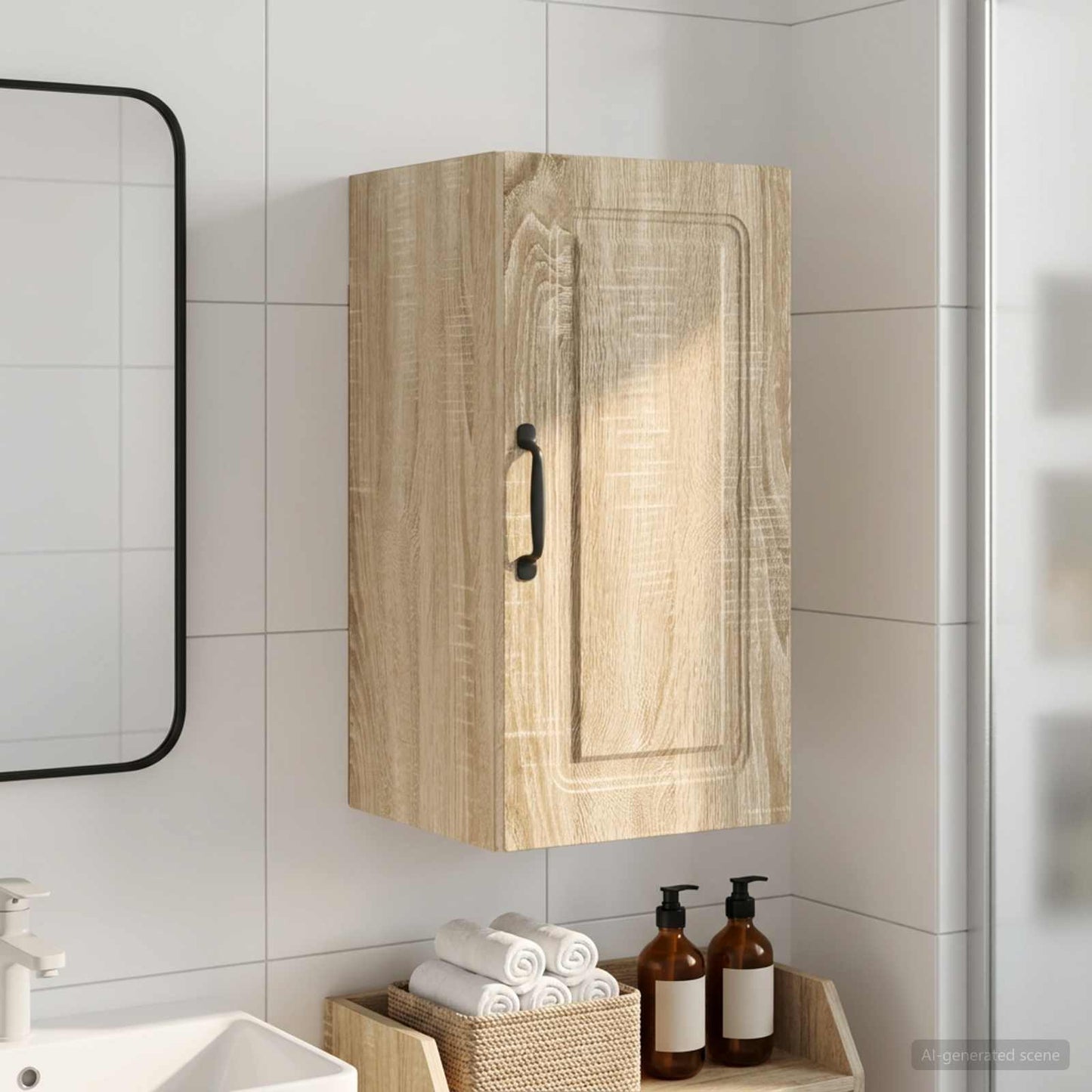 Bathroom Wall Cabinet UTRECHT Sonoma Oak 30 x 31 x 59 cm