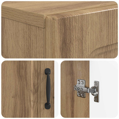 Bathroom Wall Cabinet UTRECHT Artisan Oak 30 x 31 x 59 cm