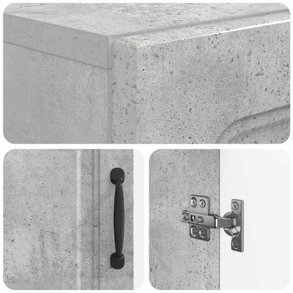 Bathroom Storage Cainet UTRECHT Concrete Grey 30 x 31 x 77 cm