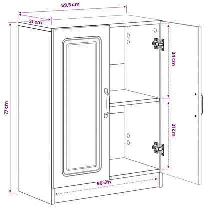 Bathroom Storage Cainet UTRECHT Old Wood 59.5 x 31 x 77 cm