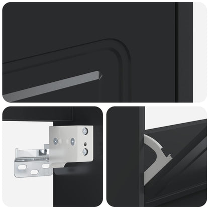 Wall-Mounted Shoe Cabinet UTRECHT 71 x 17 x 43 cm Black