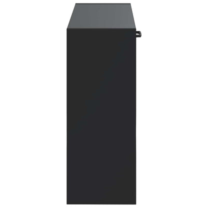 Wall-Mounted Shoe Cabinet UTRECHT 71 x 17 x 43 cm Black