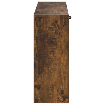 Wall-Mounted Shoe Cabinet UTRECHT 71 x 17 x 43 cm Smoked Oak