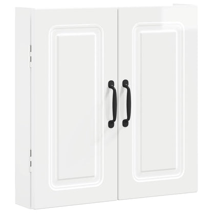 Dartboard Cabinet UTRECHT High Gloss White Engineered Wood