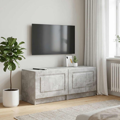 TV Cabinet Concrete Grey Engineered Wood
