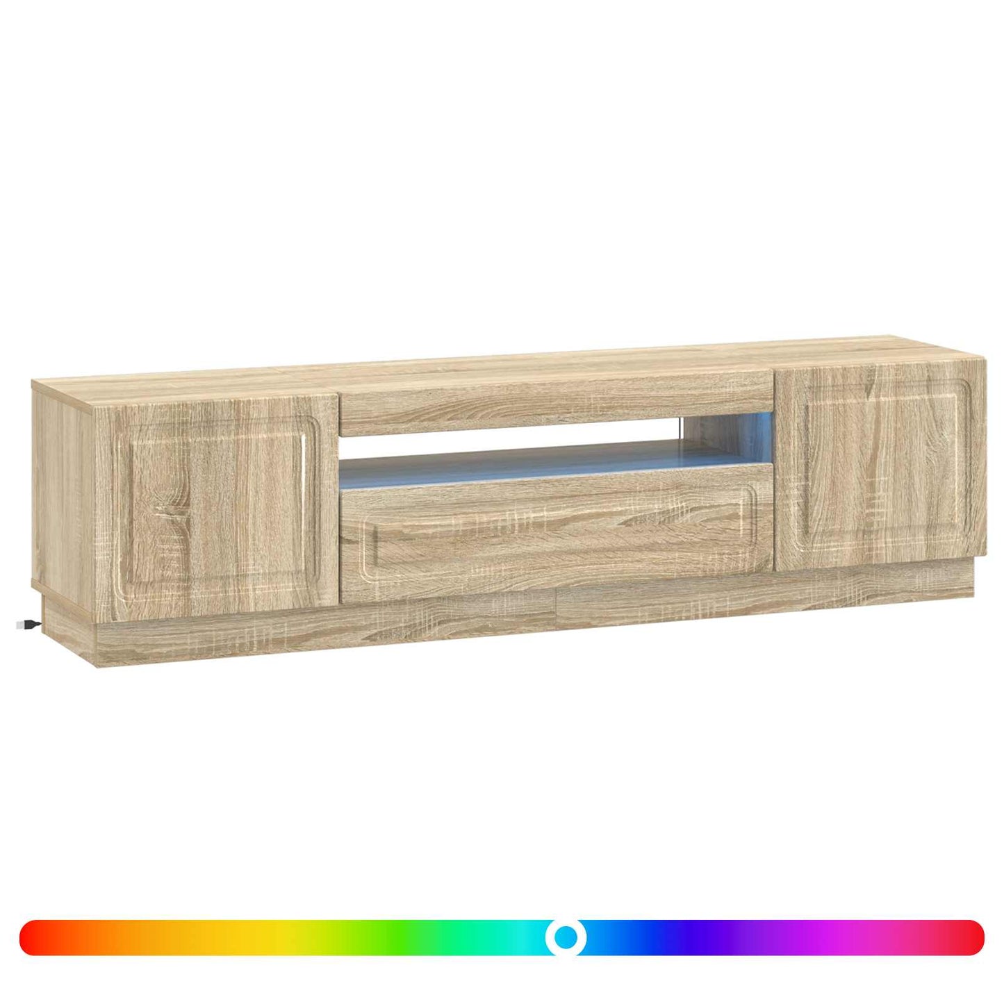 LED TV Cabinet Sonoma Oak Engineered Wood