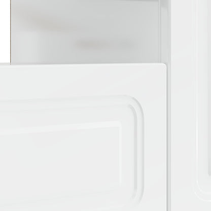 LED TV Cabinet High Gloss White Engineered Wood