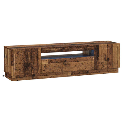 LED TV Cabinet Old Wood Engineered Wood