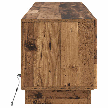 LED TV Cabinet Old Wood Engineered Wood