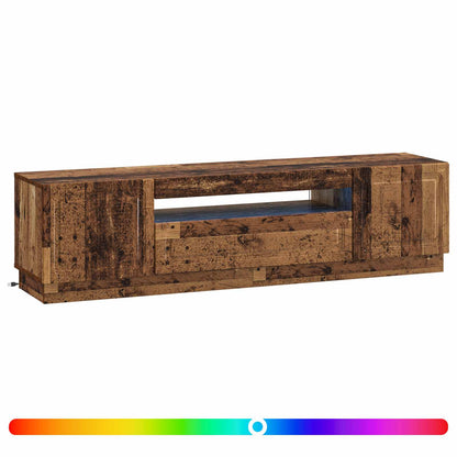 LED TV Cabinet Old Wood Engineered Wood