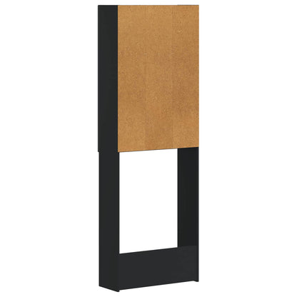 Toilet Cabinet UTRECHT Black 66 x 25.5 x 190 cm Engineered Wood