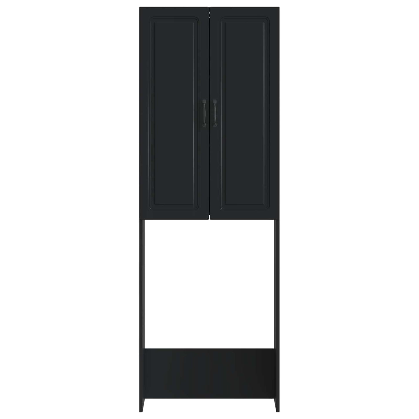 Toilet Cabinet UTRECHT Black 66 x 25.5 x 190 cm Engineered Wood